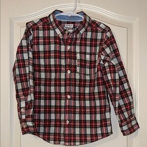 Carter's Kids Plaid Shirt - long sleeve Red and Black